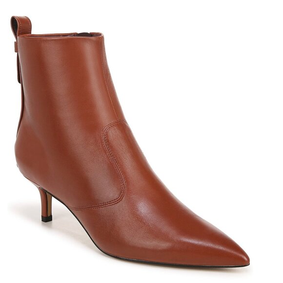 Franco Sarto Shoes - Franco Sarto Womens Brown Leather Booties